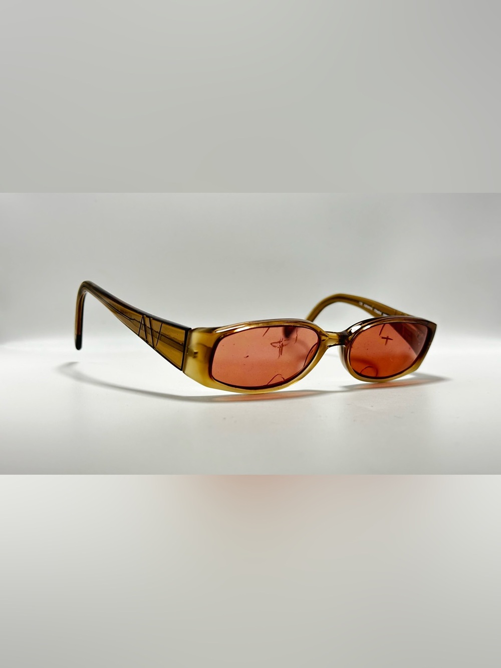 Adrienne Vittadini 5020S Brown Oval Sunglasses Frames Only
